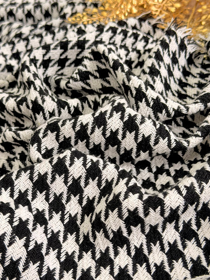 Tweed Houndstooth Noir