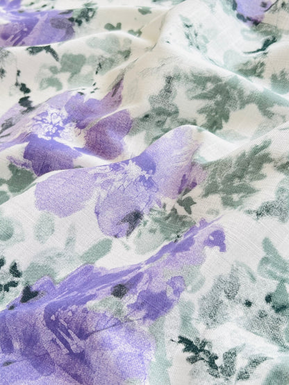 Printed Linen Begonia