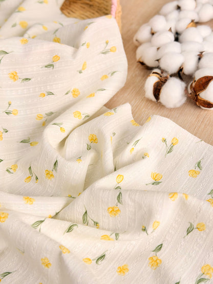 Embroidered Cotton Buttercup