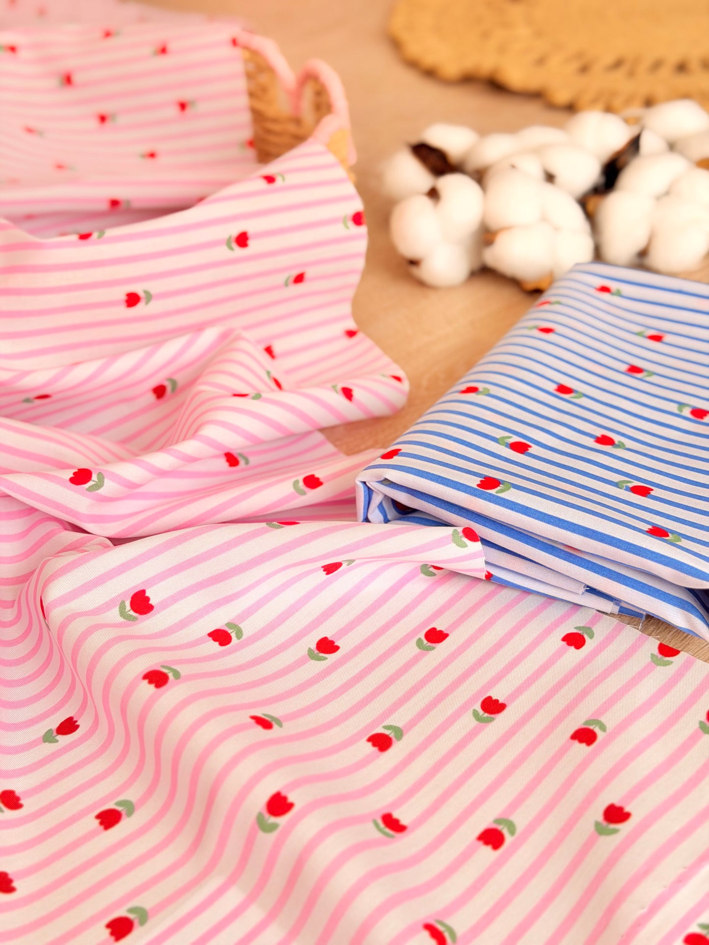Printed Cotton Tulip Lane