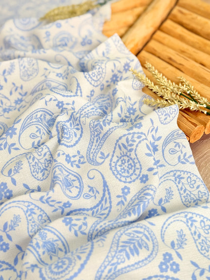 Artisanal Printed Linen Rustic Whispers