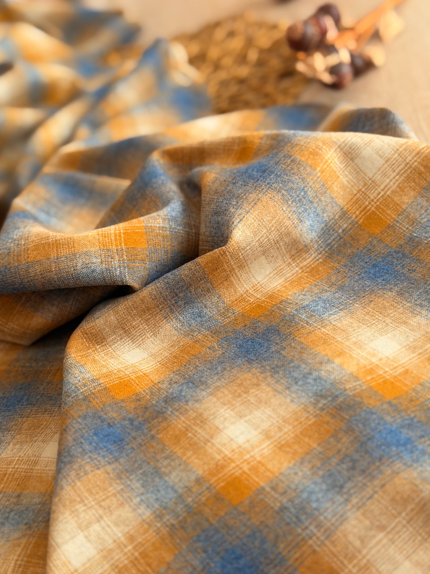 Paño de Lana Autumn Sky Plaid