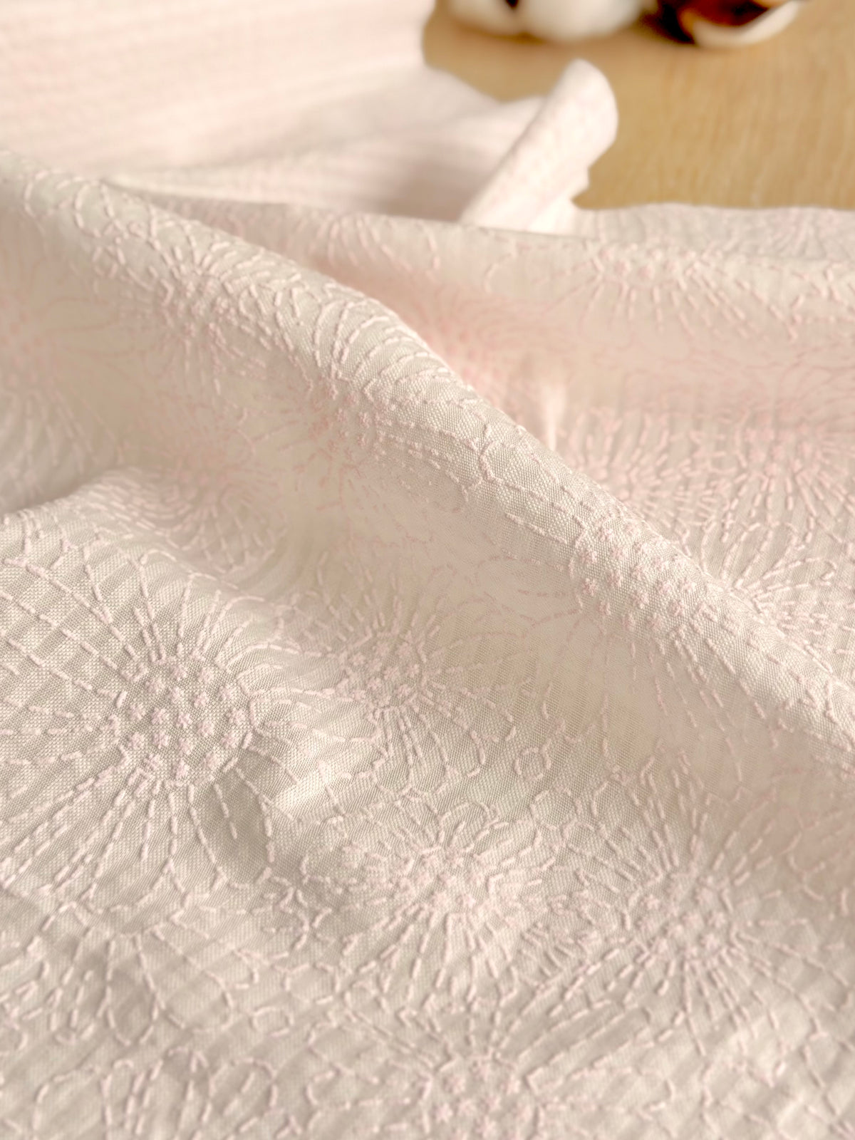 Puff Printed Cotton Blush Bloom