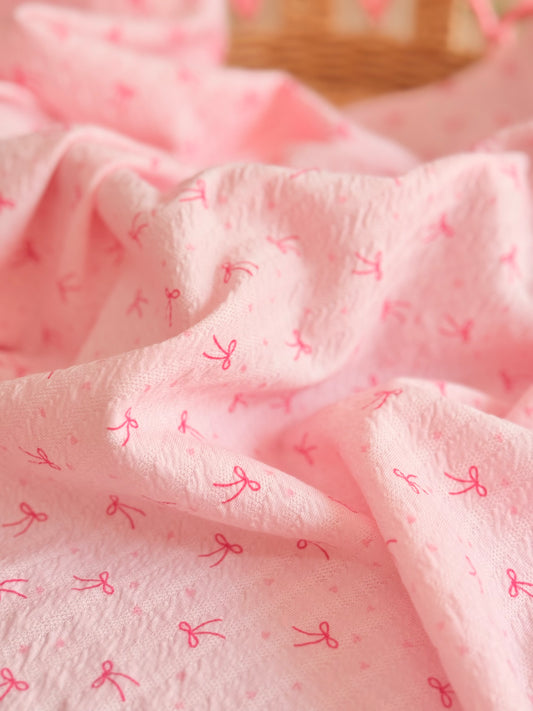 Knitted Seersucker Tiny Bows