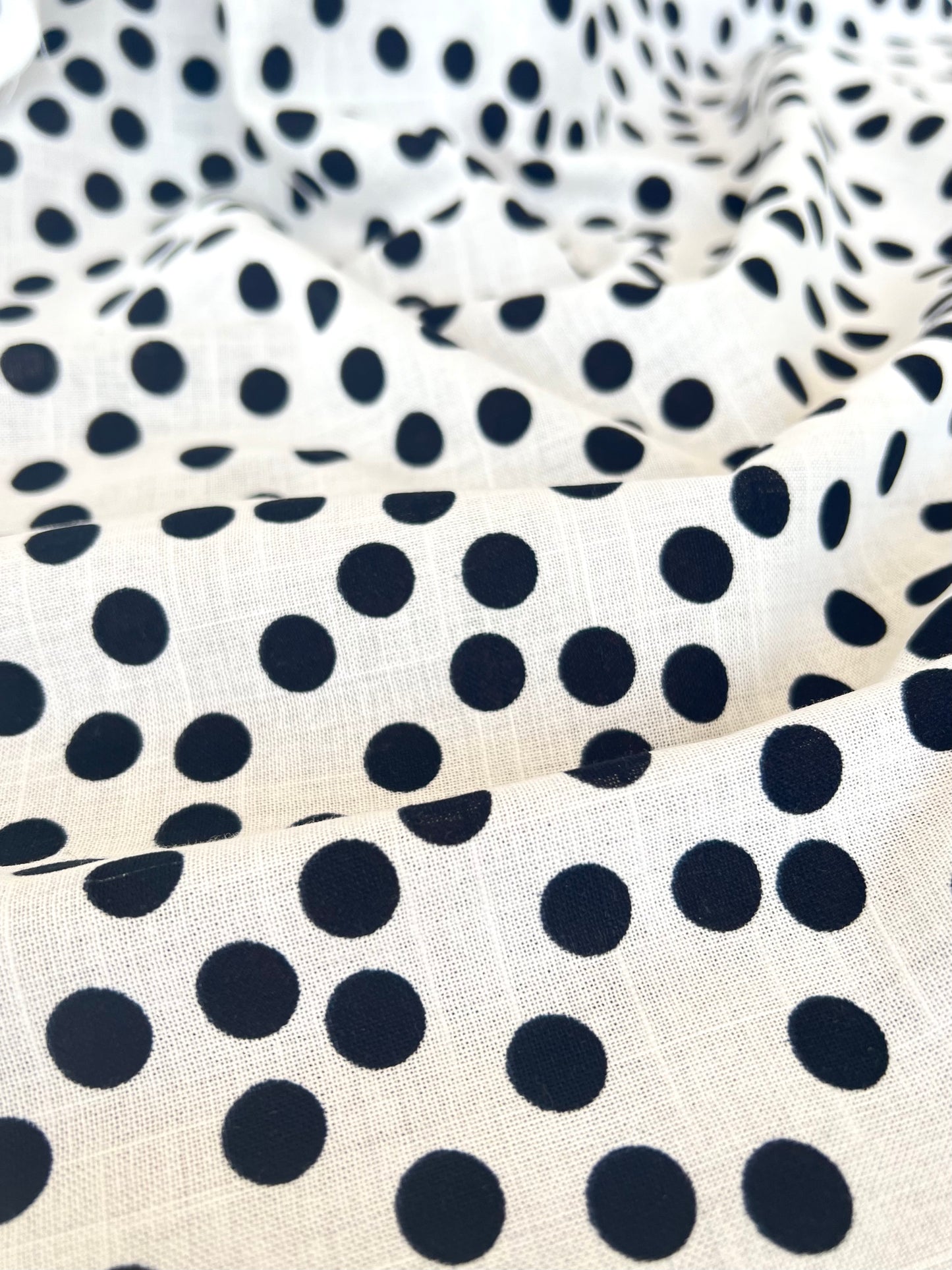 Printed Linen Small Dot