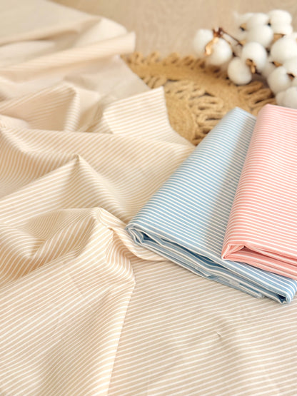 Cotton Twill Pastel Stripes