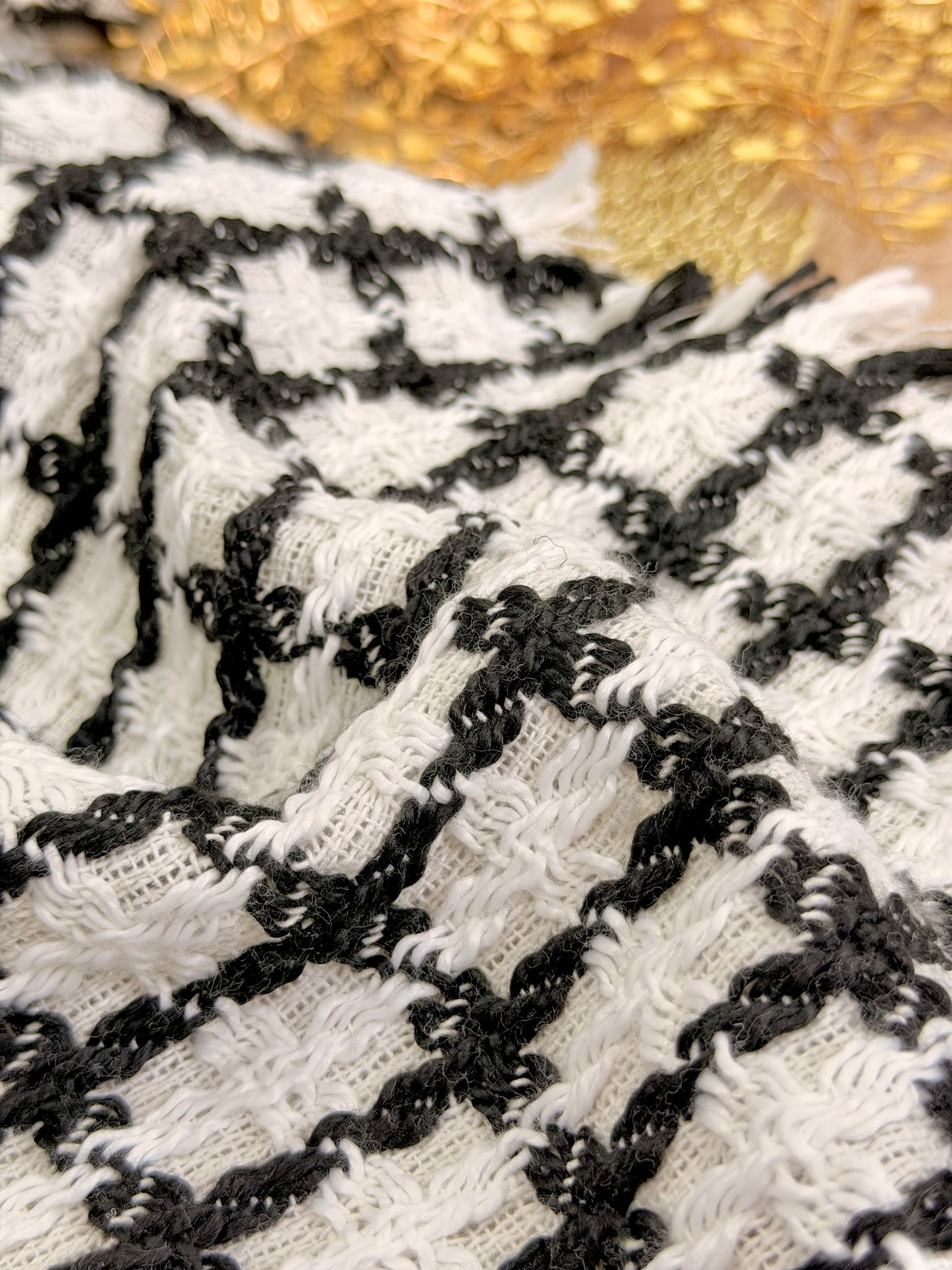 Tweed Monochrome Grid