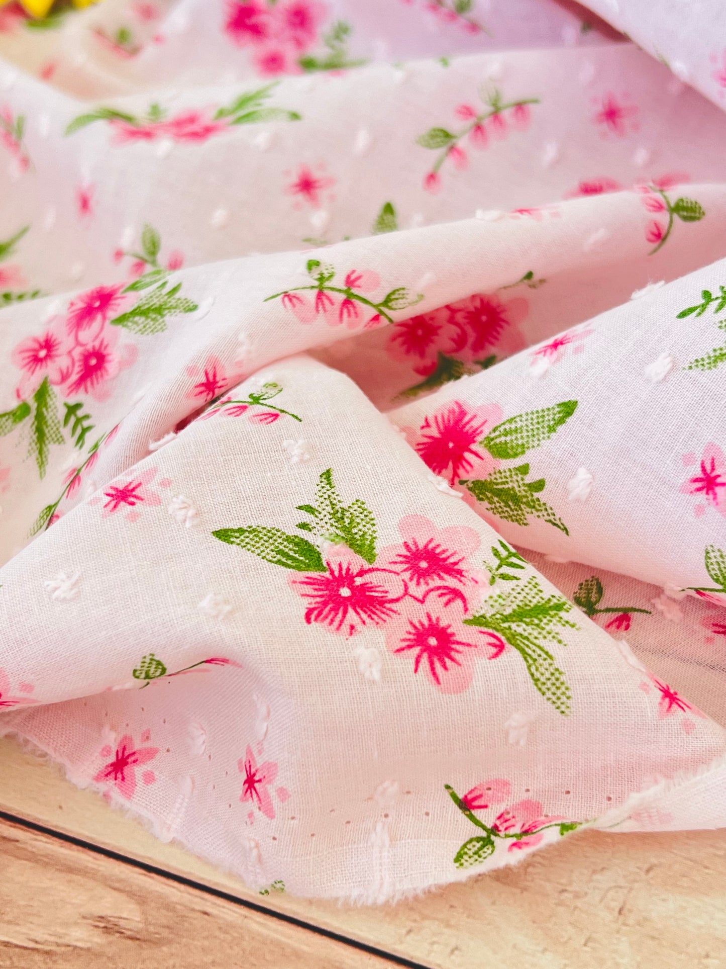 Printed Plumeti Cotton Flowers 16