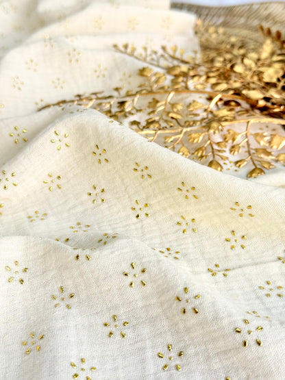Muselina Foil Golden Petals