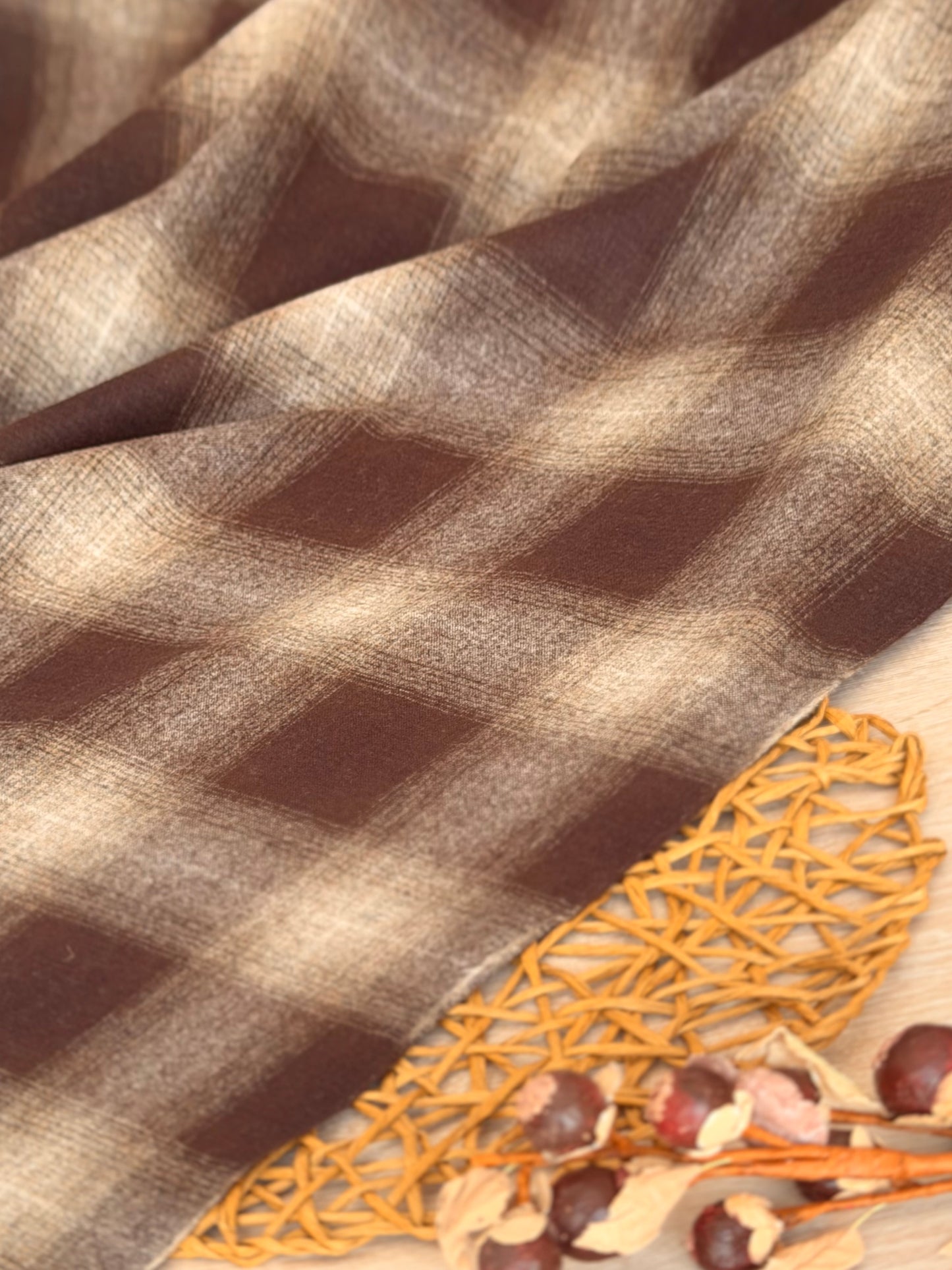 Paño de Lana Brown Shadow Plaid