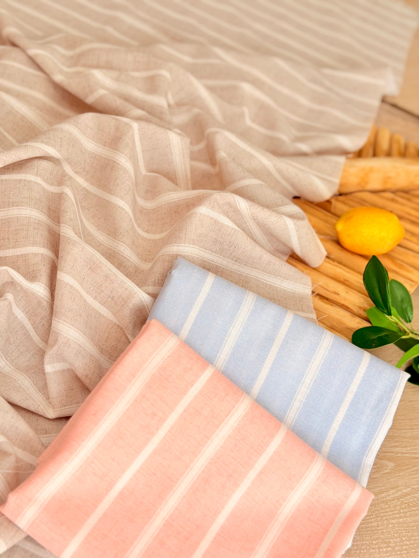 Printed Linen Stripes 21