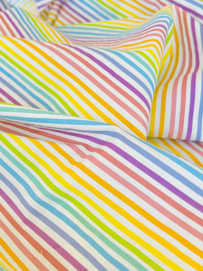 Cotton Twill Rainbow Stripes