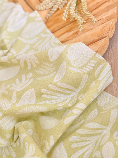 Printed Linen Slub Wild Strokes