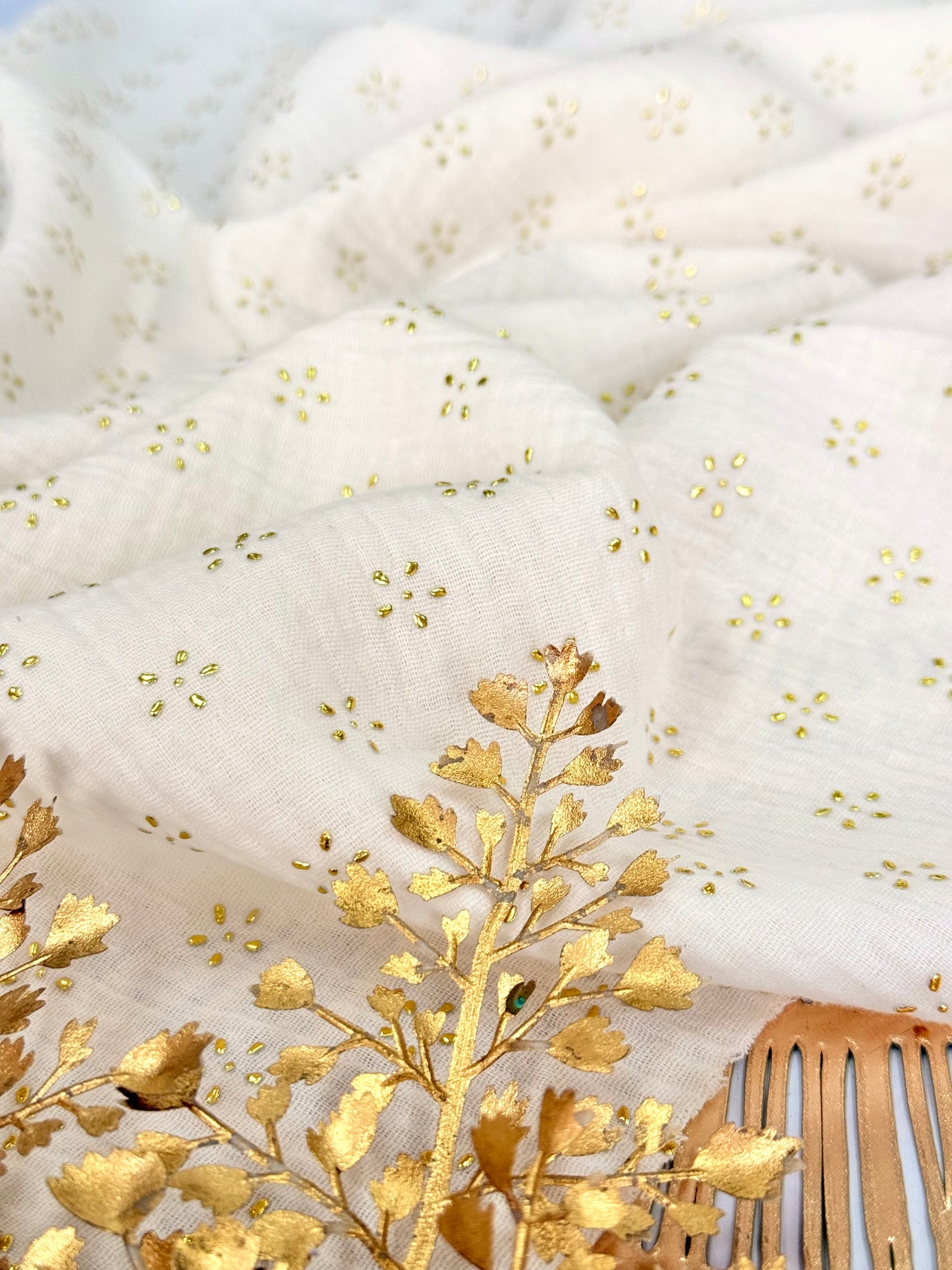 Muselina Foil Golden Petals