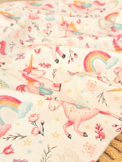 Cotton Twill Dreamy Unicorns