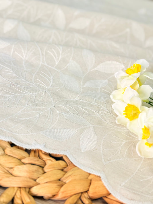 Embroidered Linen Pure Botanica