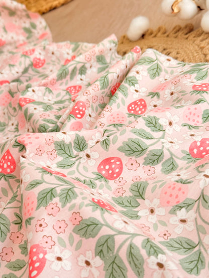 Cotton Twill Strawberry Fields
