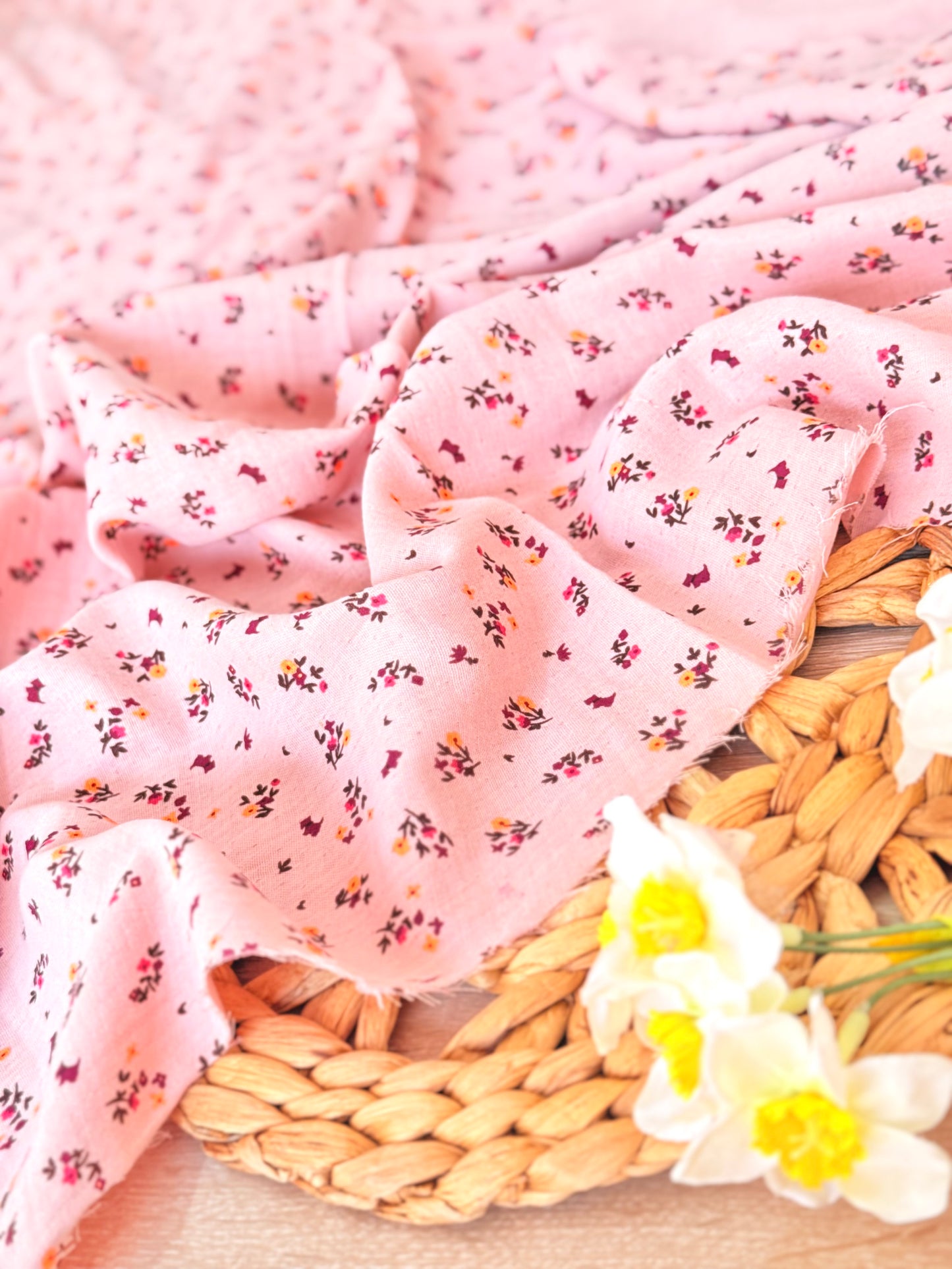 Muselina Rosy Ditsy