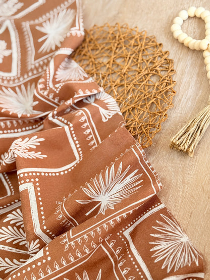 Printed Linen Palm Postcards