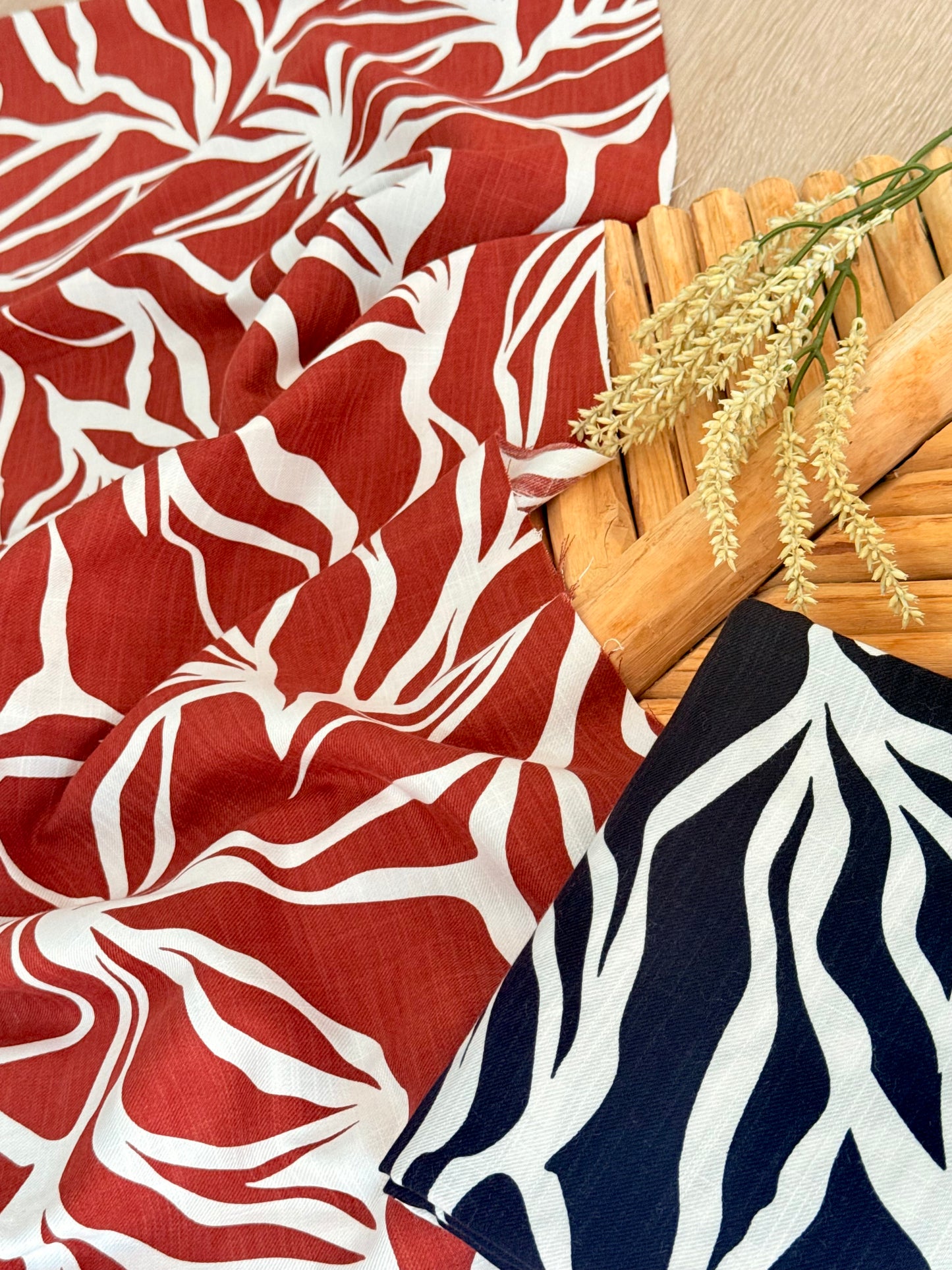 Printed Linen Wild Flow