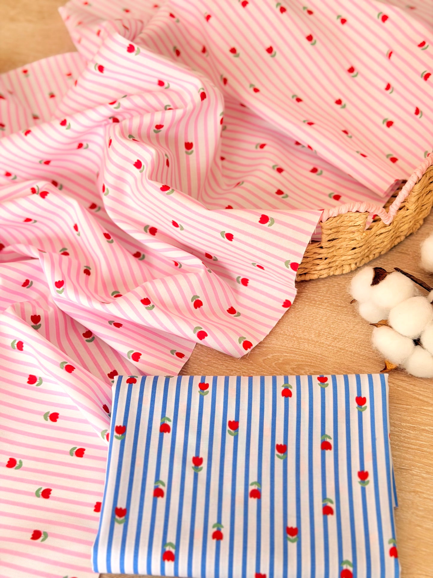 Printed Cotton Tulip Lane