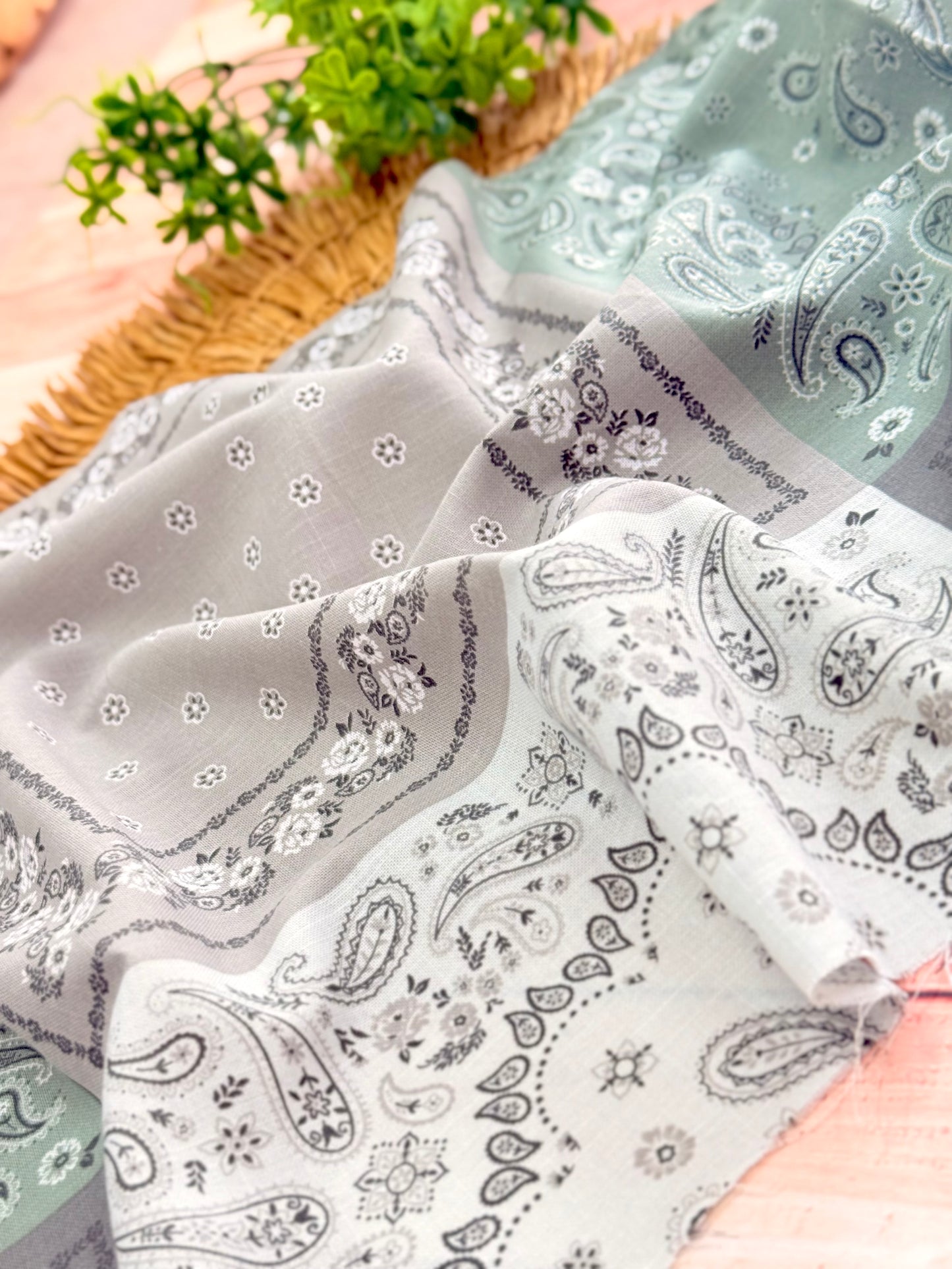 Printed Linen Bandana Bloom