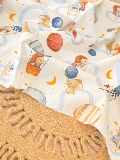 Cotton Twill Space Friends