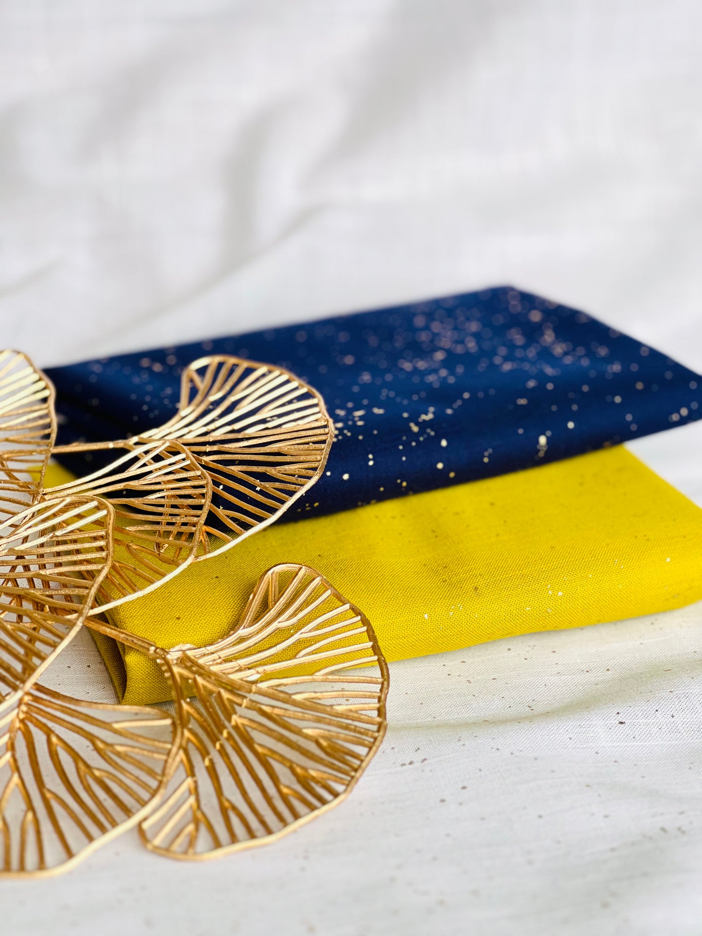 Printed Linen Foil Universe