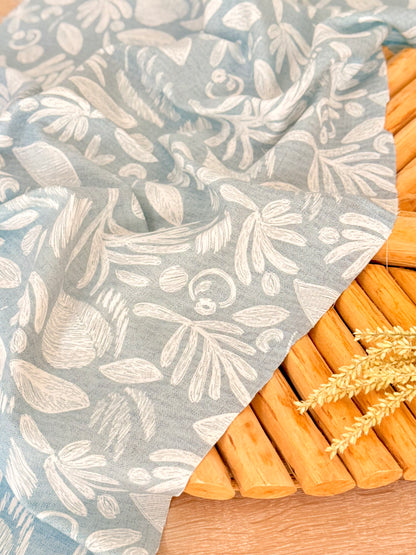 Printed Linen Slub Wild Strokes