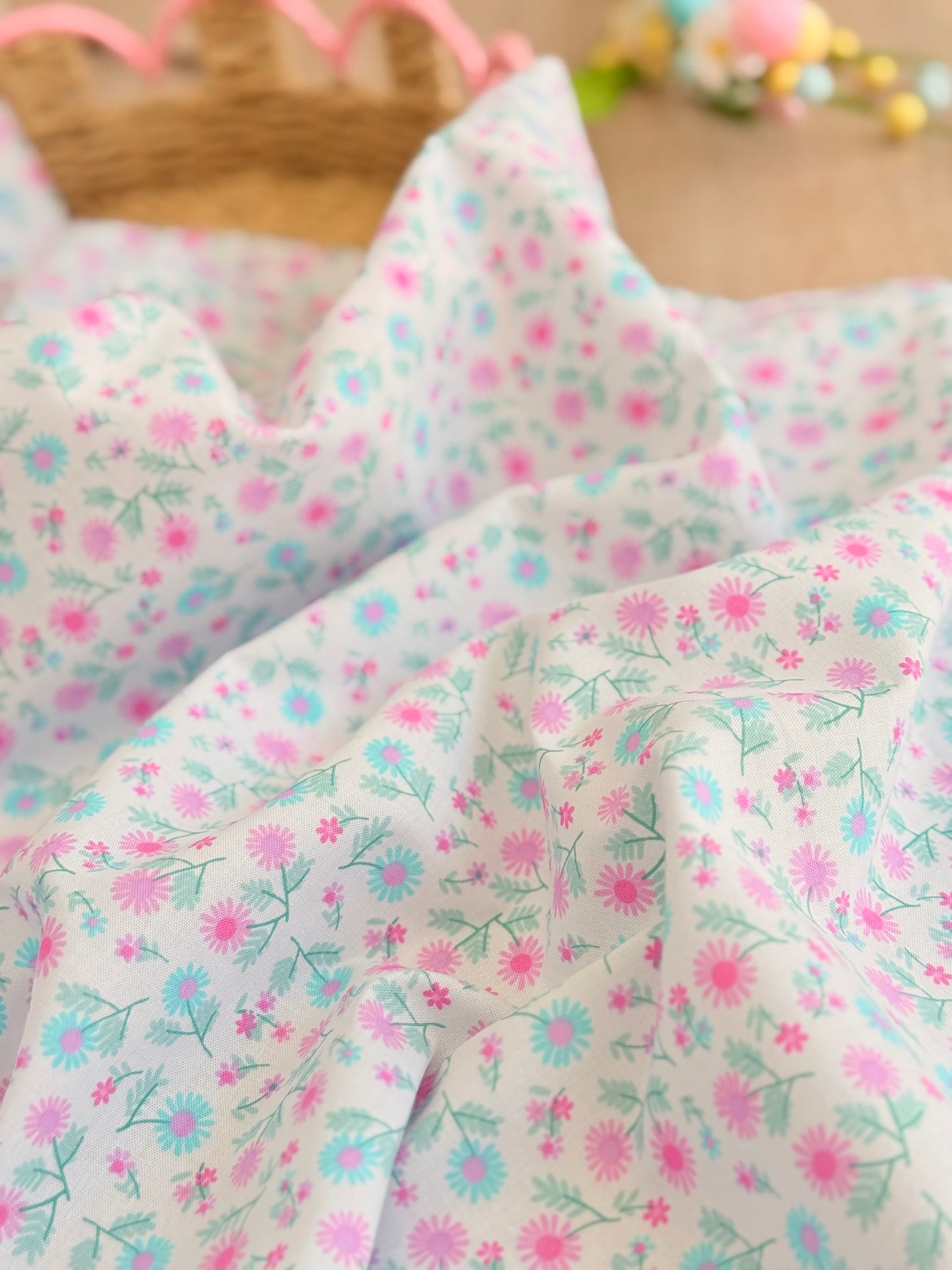 Printed Cotton Pastel Meadow