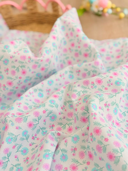 Printed Cotton Pastel Meadow