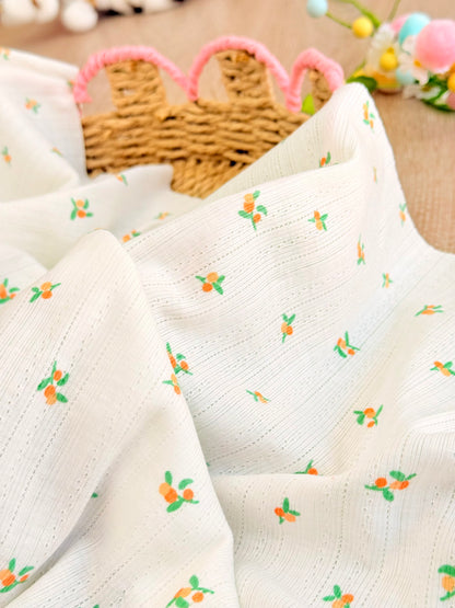 Printed Cotton Jersey Tiny Blossoms