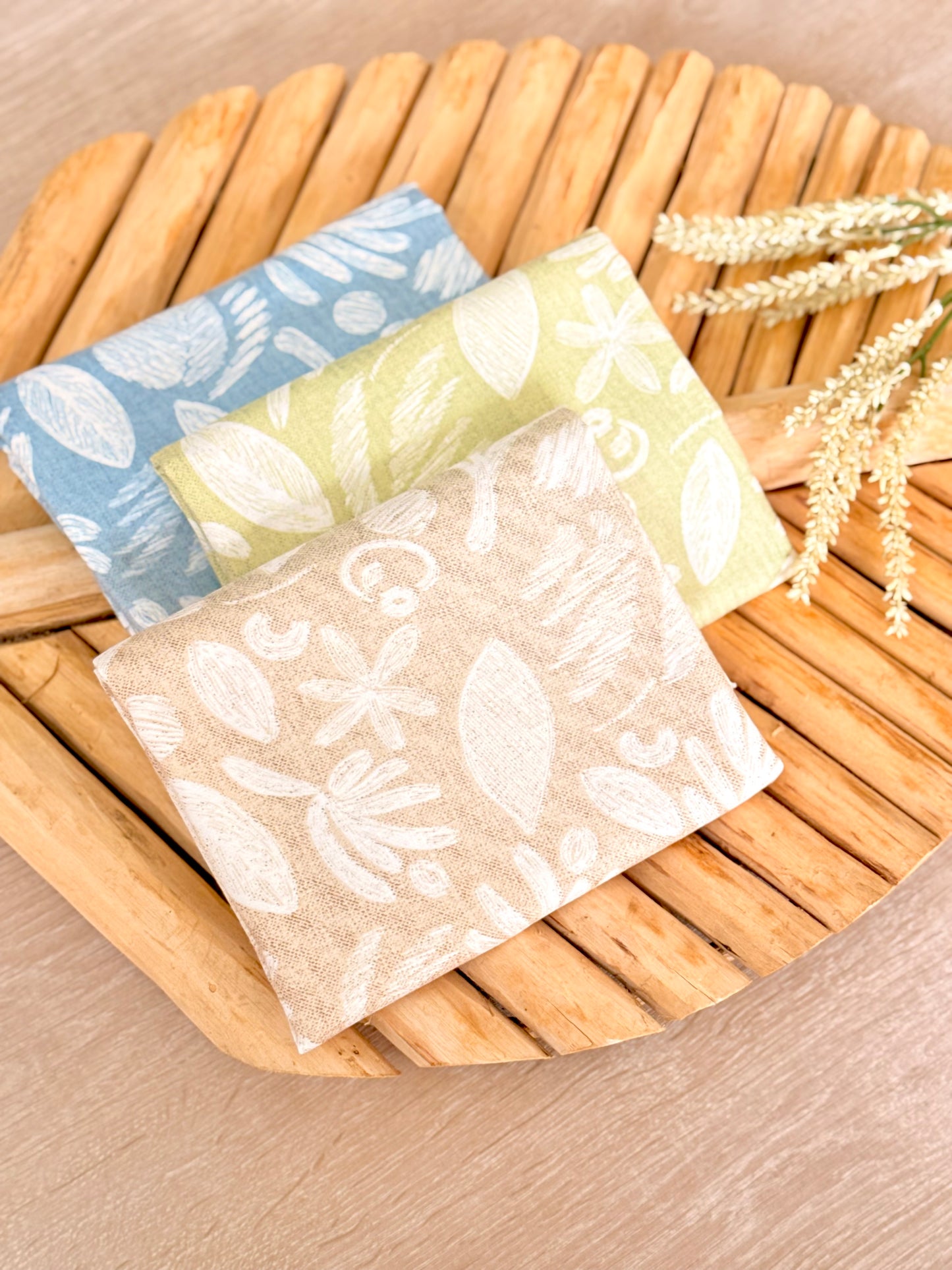 Printed Linen Slub Wild Strokes