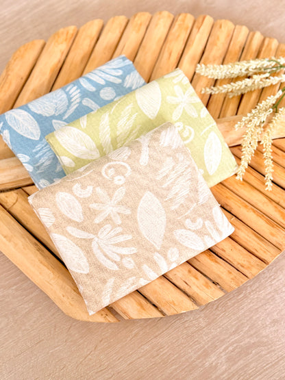 Printed Linen Slub Wild Strokes