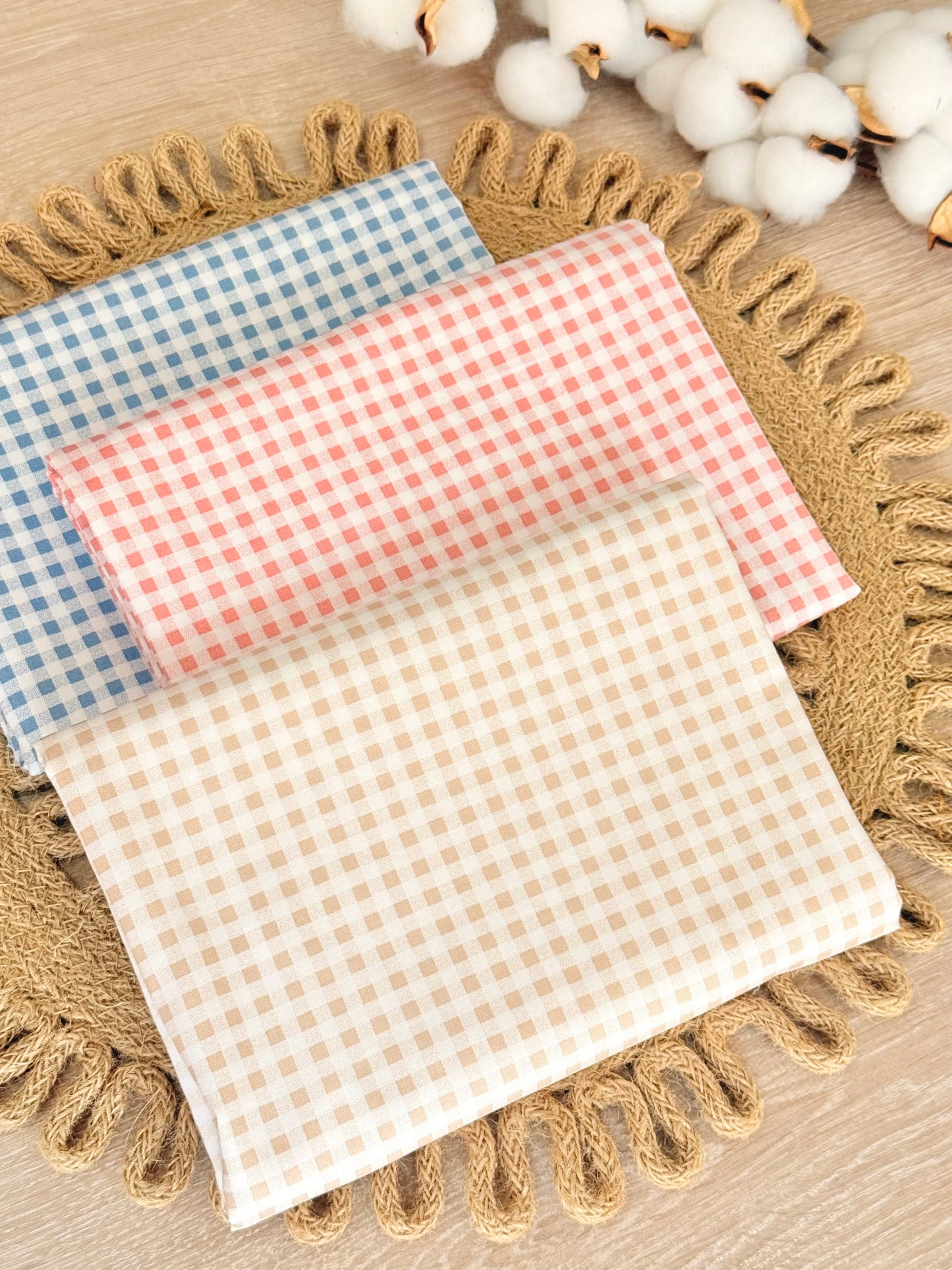 Cotton Twill Pastel Vichy
