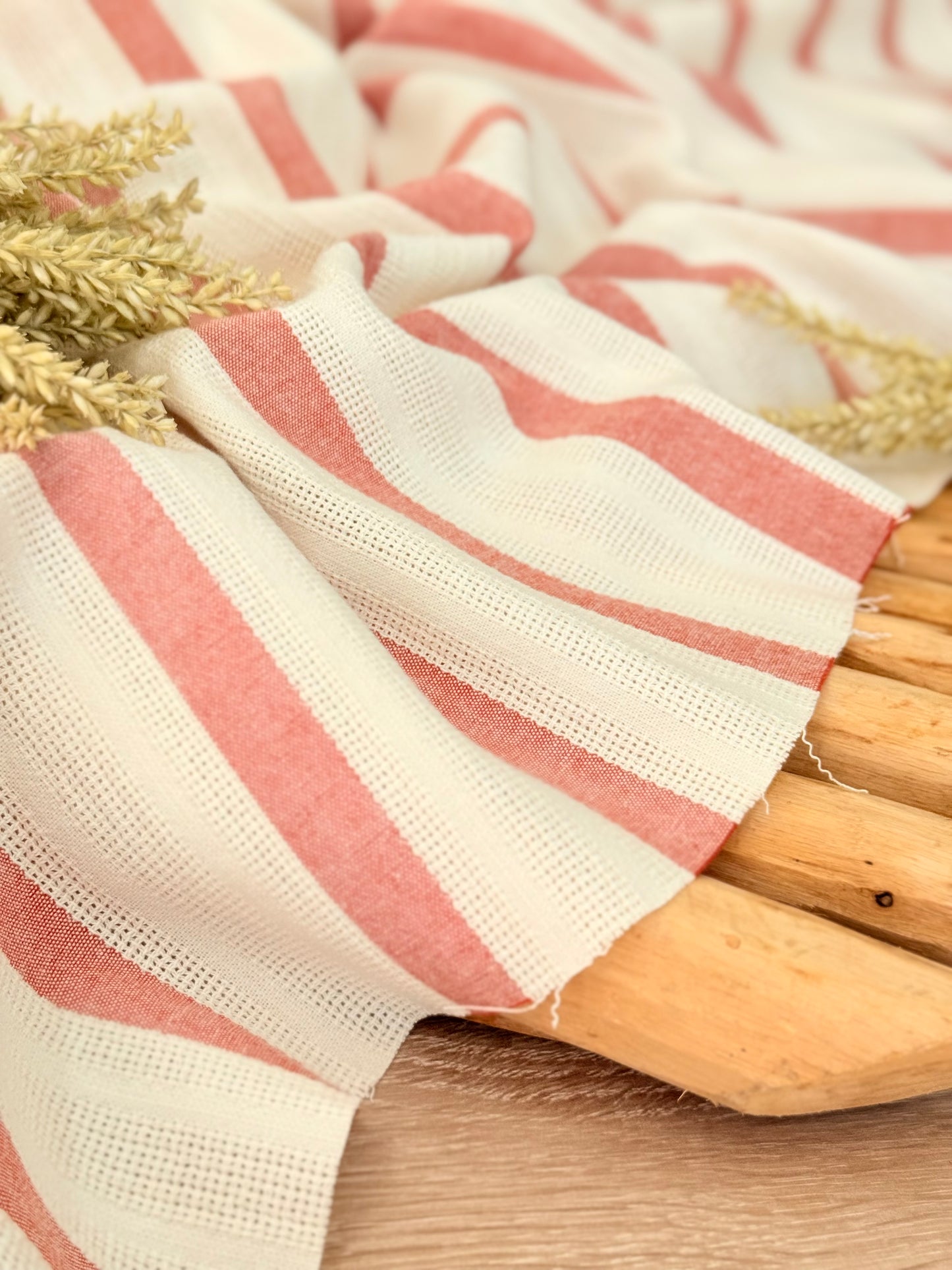 Artisanal Printed Linen Stripes 04