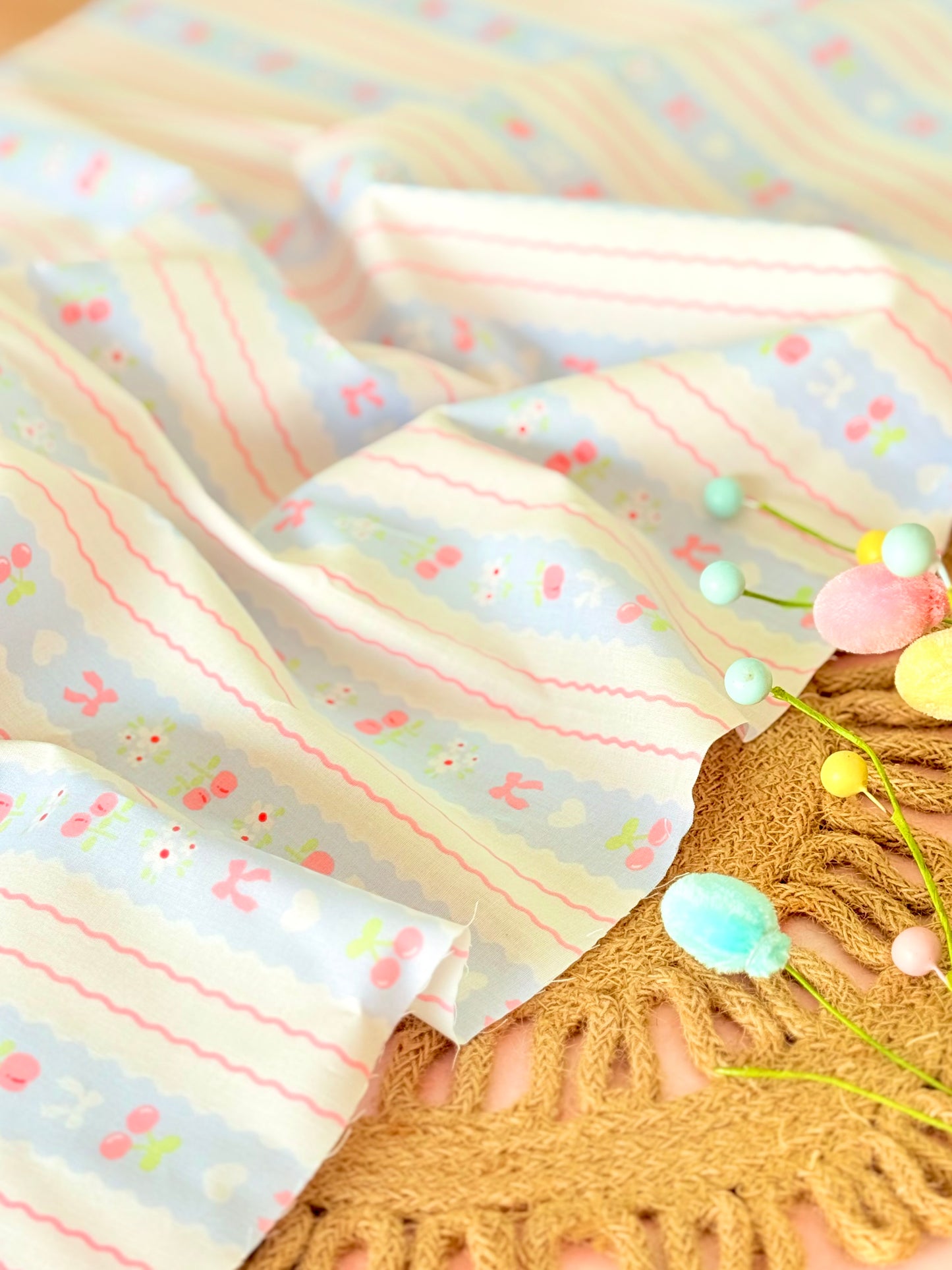Printed Cotton Sweet Bows