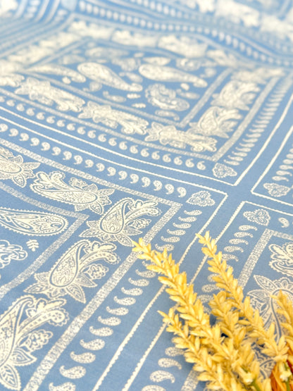 Printed Linen Heritage Paisley