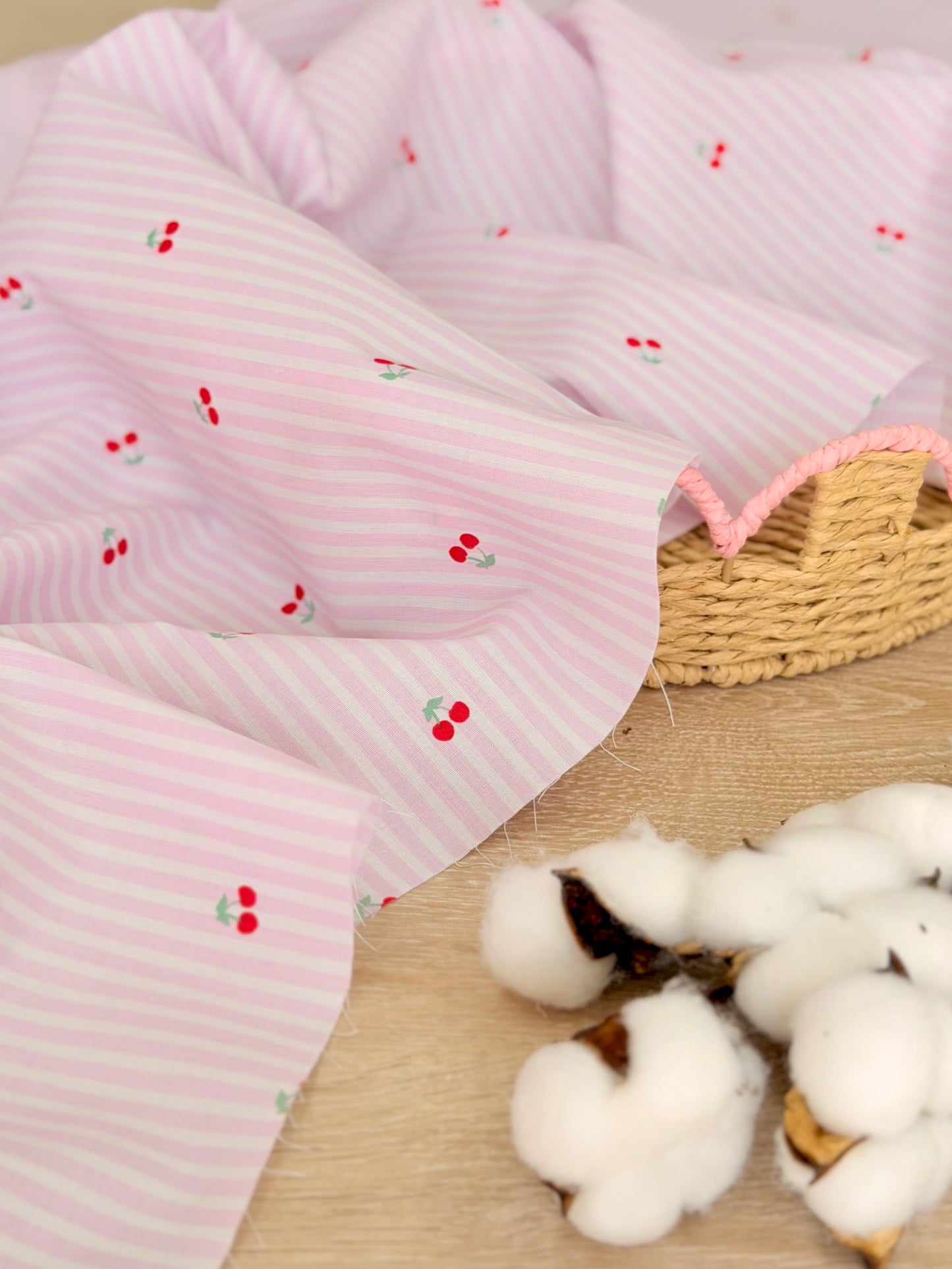 Printed Cotton Cherry Lane