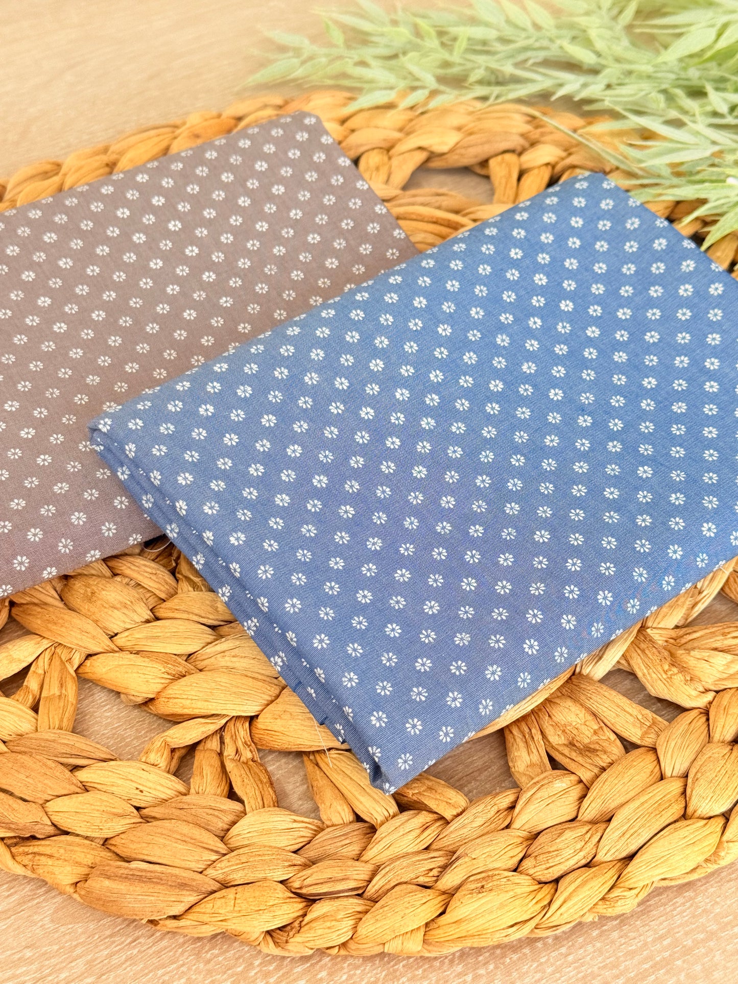 Printed Denim Meadow Dots