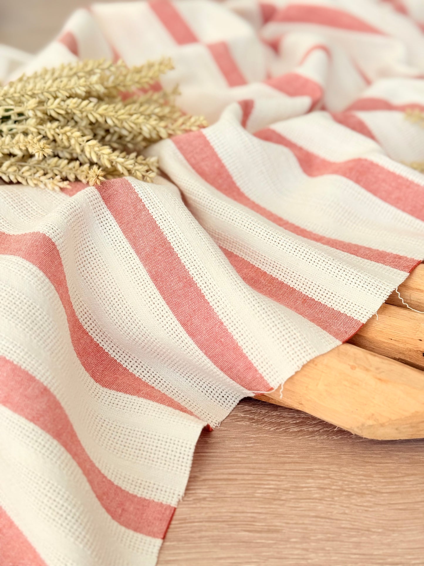 Artisanal Printed Linen Stripes 04