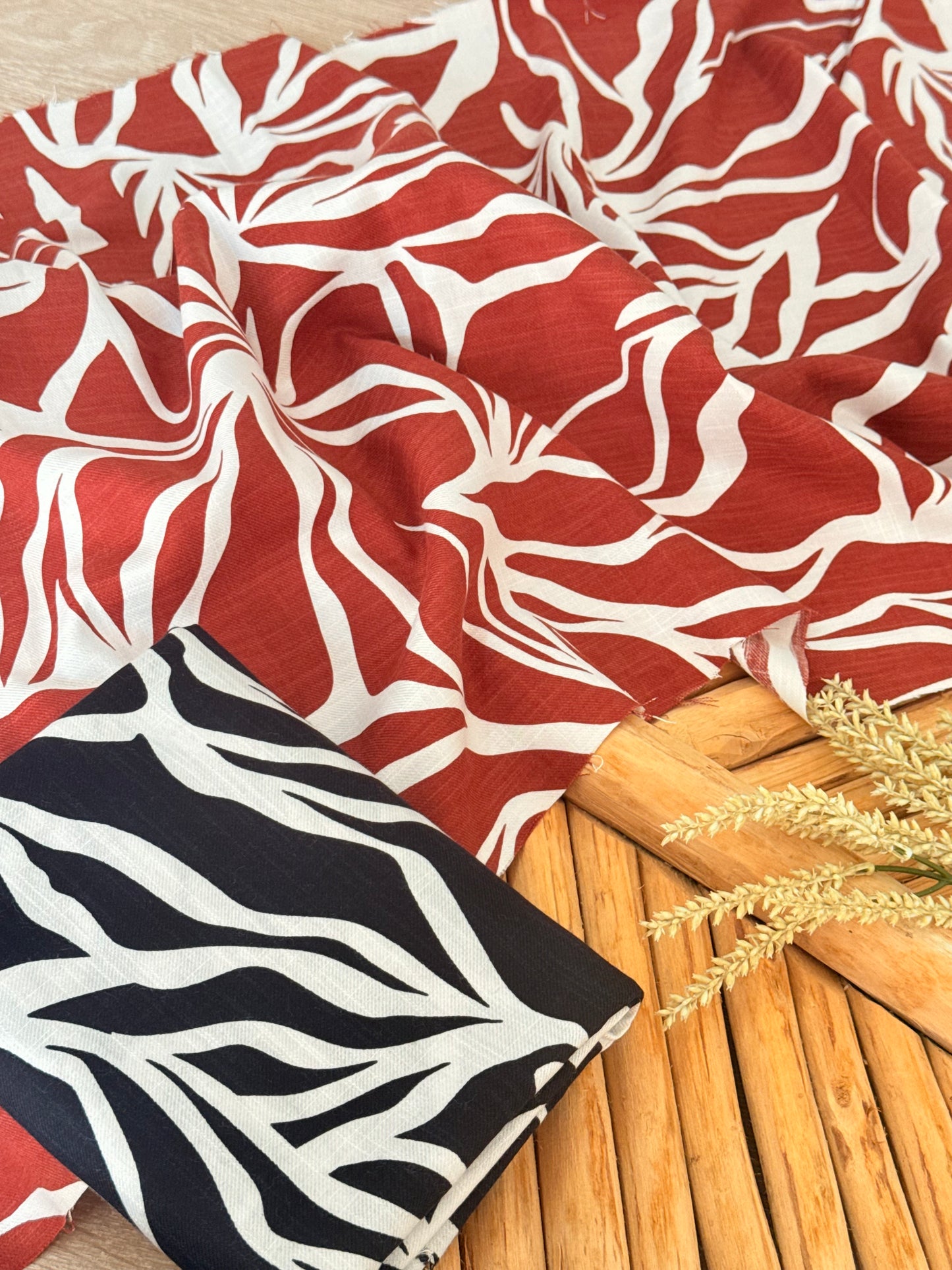 Printed Linen Wild Flow