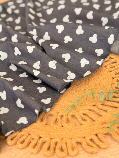 Printed Denim Mini Mouse