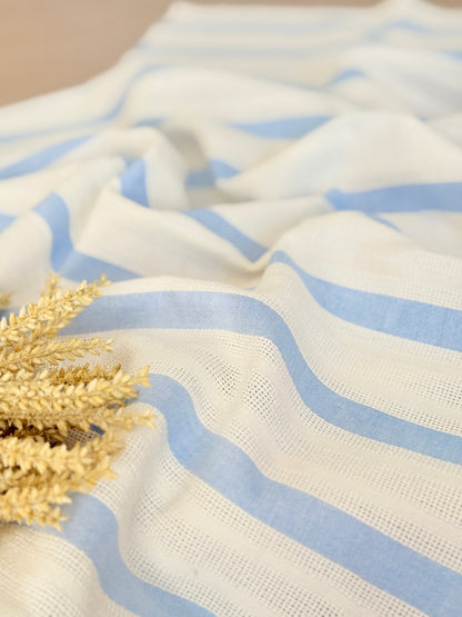 Artisanal Printed Linen Stripes 04