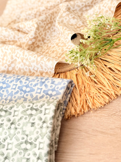 Printed Linen Terra Mosaic