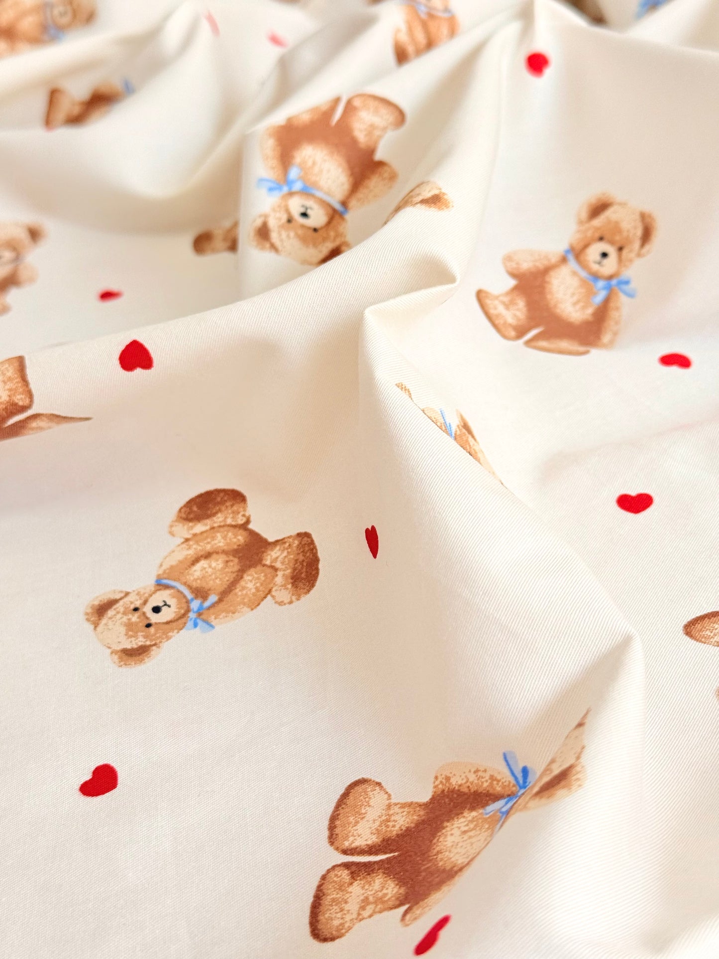 Cotton Twill Teddy Hugs