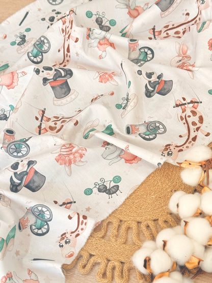 Cotton Twill Playful Circus