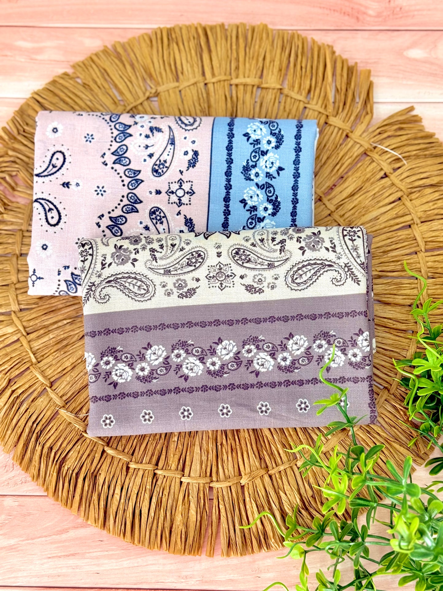 Printed Linen Bandana Bloom