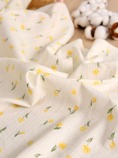 Embroidered Cotton Buttercup