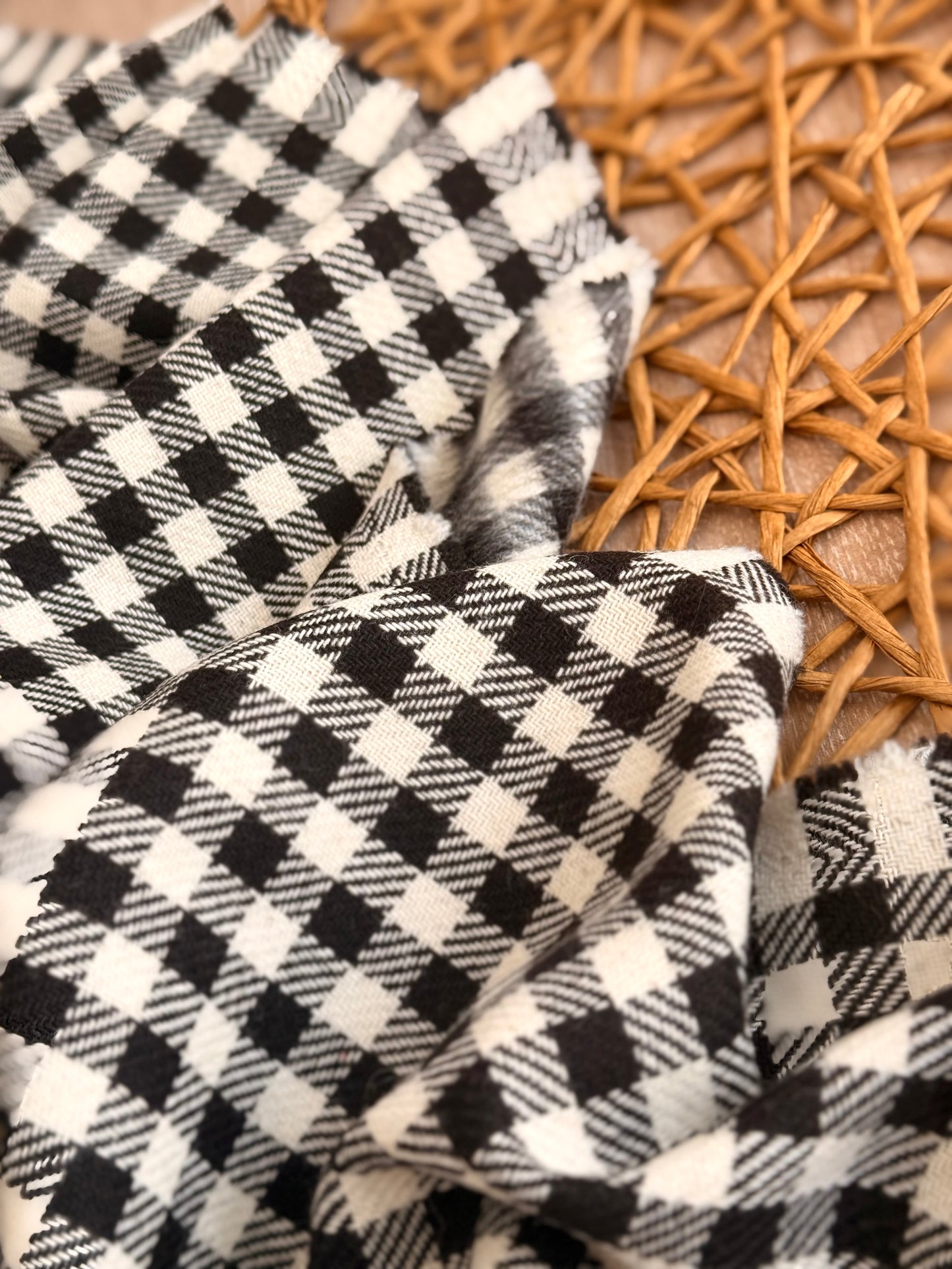 Paño de Lana Classic Gingham Noir